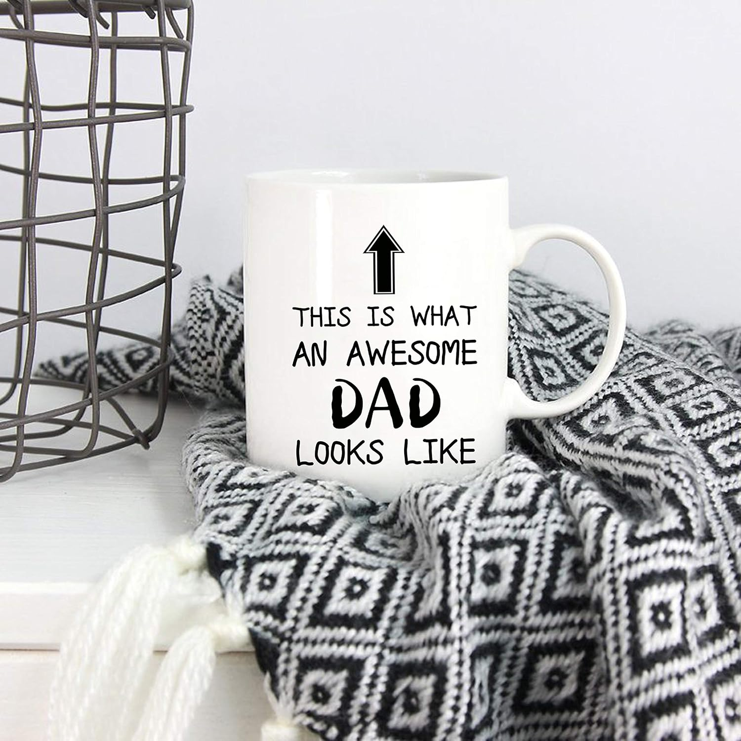 5Aup Funny Father'S Day Awesome Dad Coffee Mug Gift, This Is What an Awesome Dad Looks Like, 11Oz Novelty Cup from Daughter Son, Unique Birthday for Father Husband Men image number 6