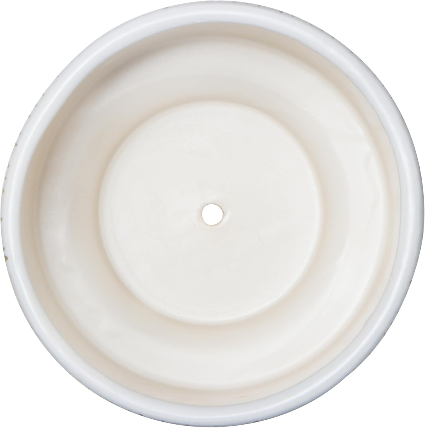 Kurrajong Farmhouse Ceramic Planter Pot with Wood Stand for Indoors (White) - White image number 4