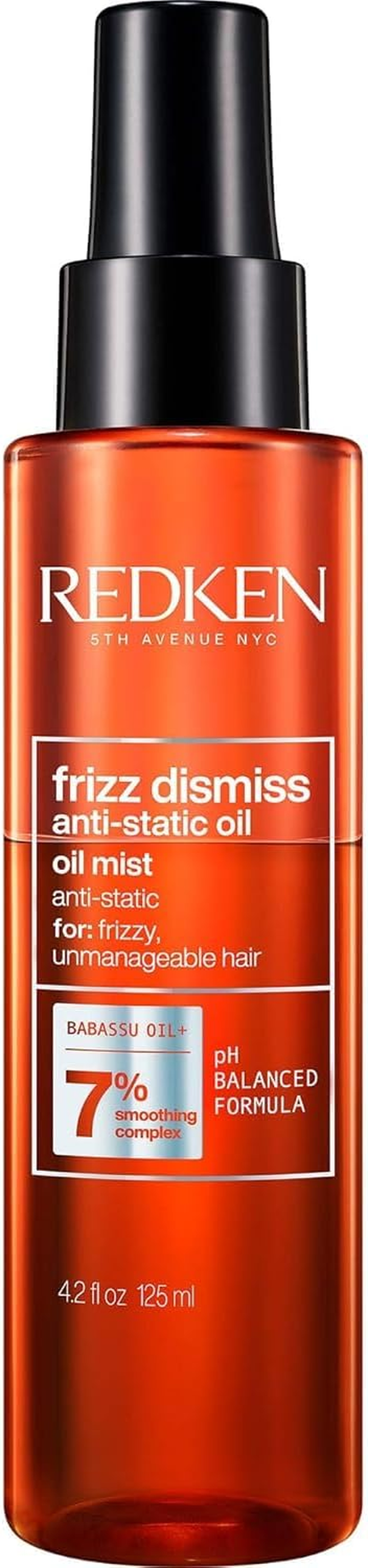 Redken Frizz Dismiss anti Static Oil Mist for Unisex 4.2 Oz Mist, 125 Ml