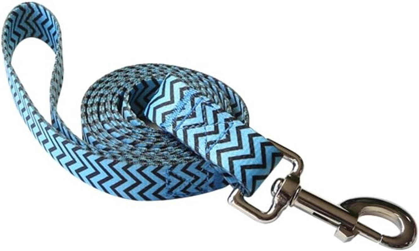 Pepper & Murphy'S Stylish Blue Chevron Pattern Pet Lead, 150X2Cm, Dog Lead