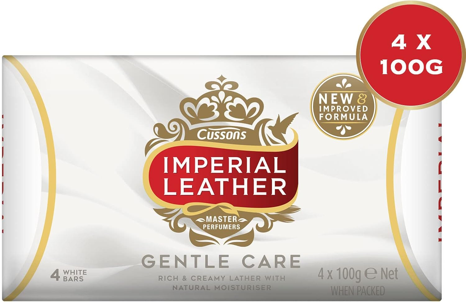 Imperial Leather Gentle Bar Soap 100 G (Pack of 8, Total 32) image number 1