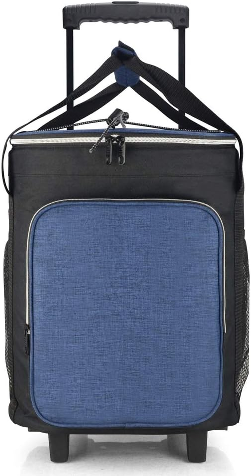 36L Foldable Rolling Picnic Cooler Bags Wheeled Outdoor Cooler Bags on Wheels