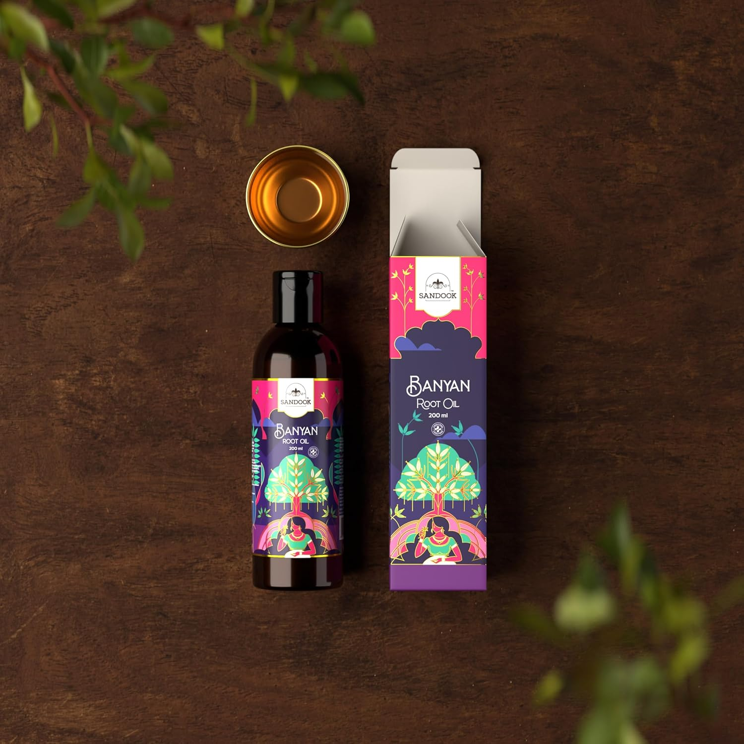 Banyan Root Oil | Reduce Hair Fall | Stimulate Hair Growth | Increase Hair Density | Goodness of Sesame Oil, Jaswandaphool, Jatamansi | (200 Ml) image number 1