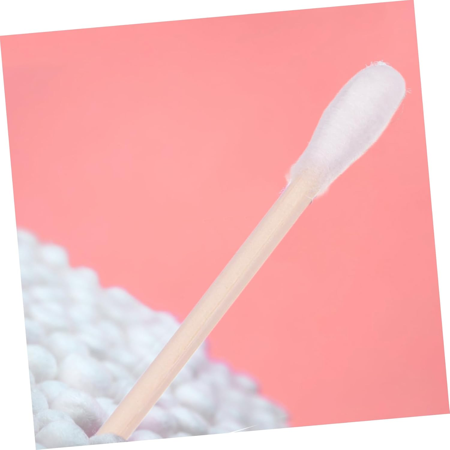 100Pcs Makeup Cotton Swabs Dual-Ended Sterilized Cotton Buds Bamboo Handles for Ear Cleaning Detailing and Electronics image number 4