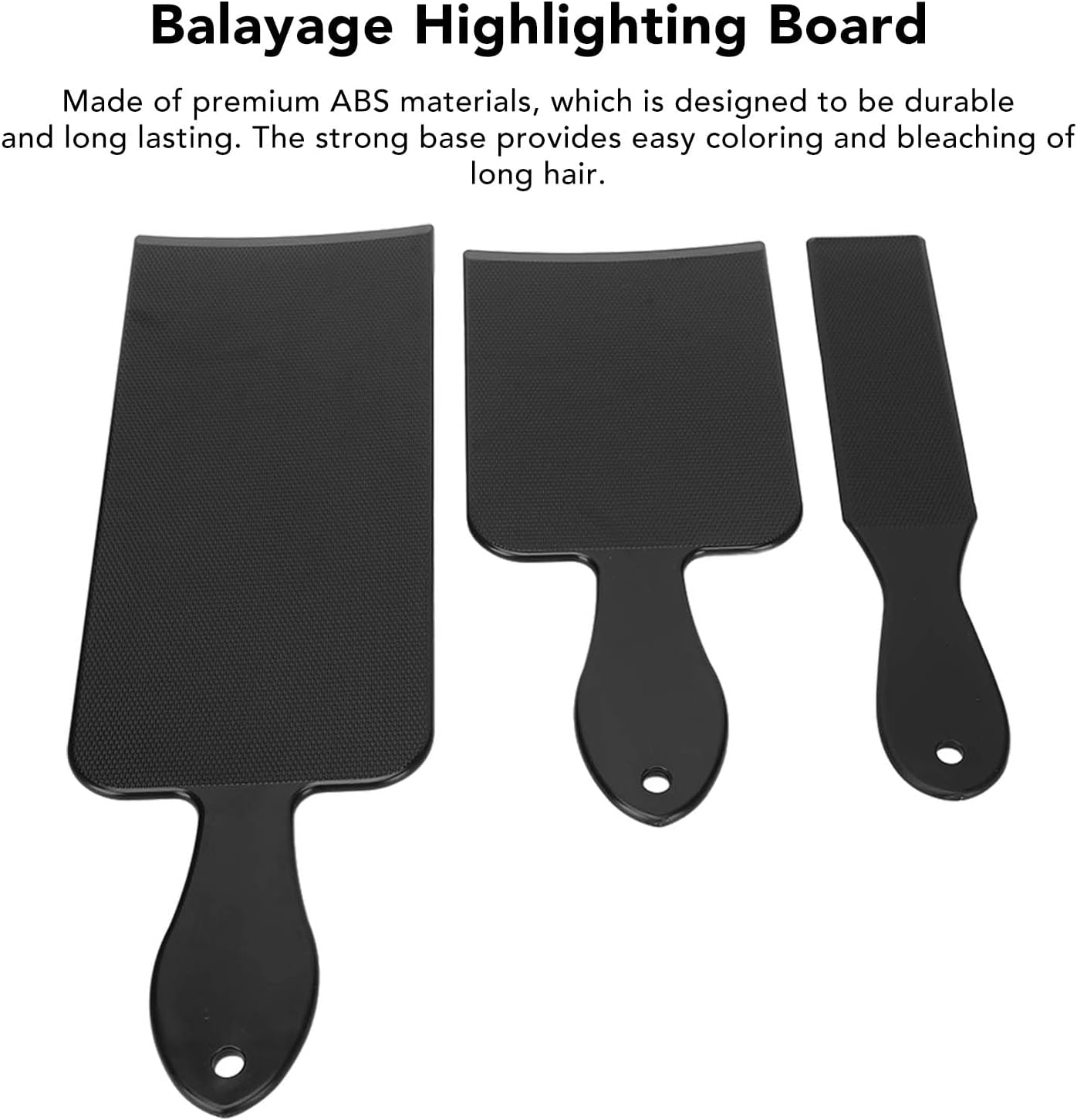 CYSFETENA Pack of 3 Balayage Board with Non-Slip Texture, ABS Highlight Board with Wider Layout, Compact and Portable Highlight Board for Perm, Highlights and Bleaching image number 4