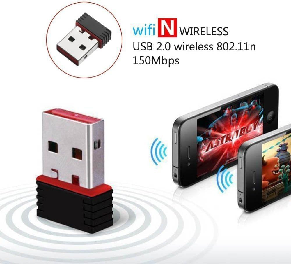 Mini 150MPS USB 2.0 Stick Wifi 802.11N Wireless LAN Network Adapter Stick Schwarz 802.11 Dongle Chip image number 4