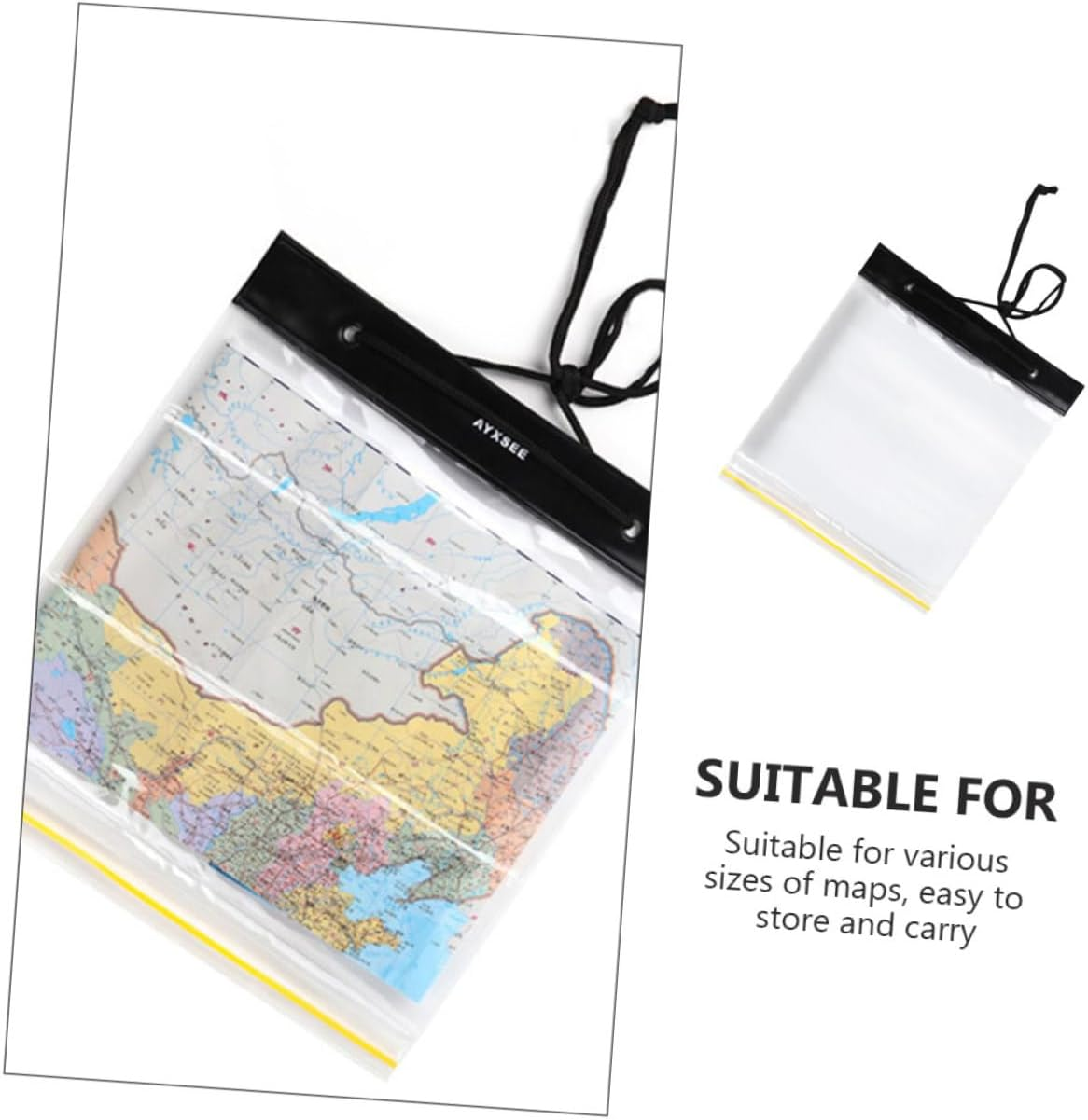 VANZACK Travel Map Organizer File Document Bag Office File Pouch Easy to Carry Wide Uses image number 3