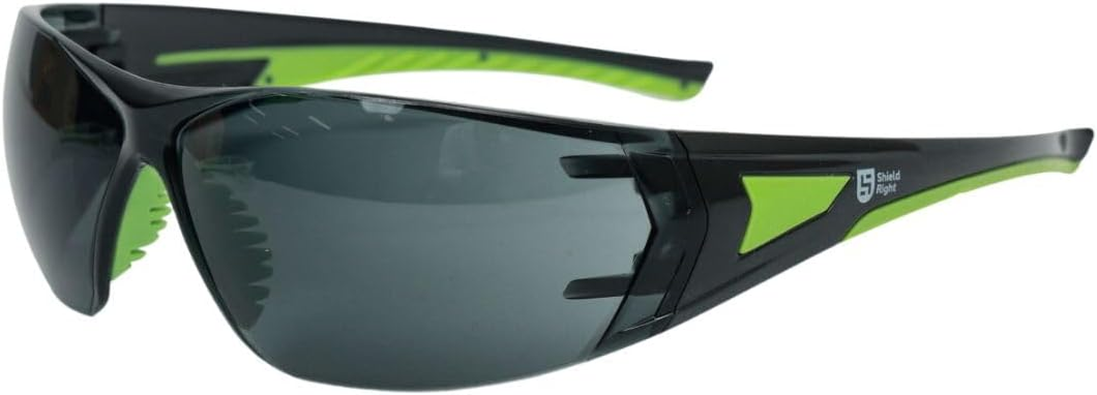 Shield Right Pro Safety Glasses, Anti-Fog and Scratch Resistant Wrap around Lenses, Adjustable Nose Pads, AS/NZS 1337.1:2010 Certified Safety Glasses,100% UV Protective Eyewear - Amber image number 4