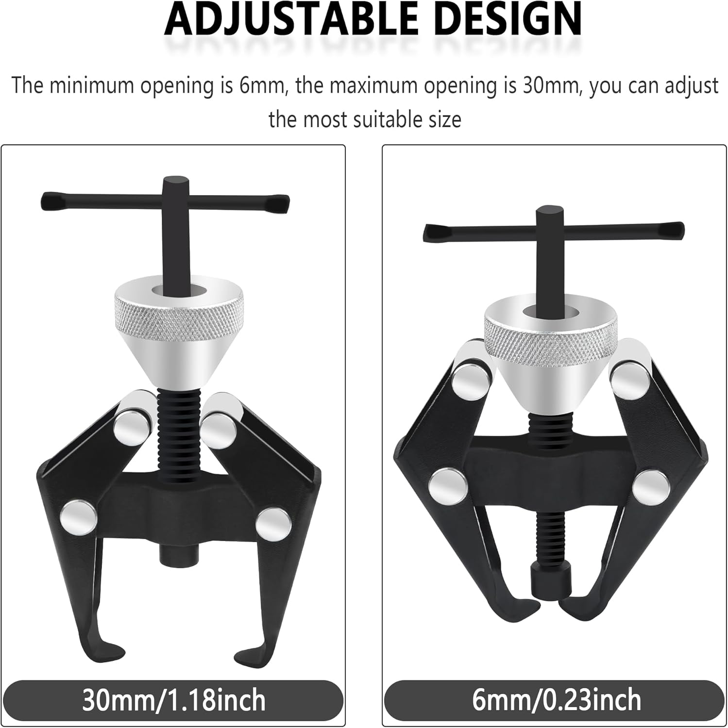 Windshield Wiper Arm Removal Tool Kit,Heavy Duty Wiper Arm Puller/Battery Terminal Puller,Universal Car Accessories Carbon Steel Small Bearing Puller for Most Car Truck SUV RV image number 2
