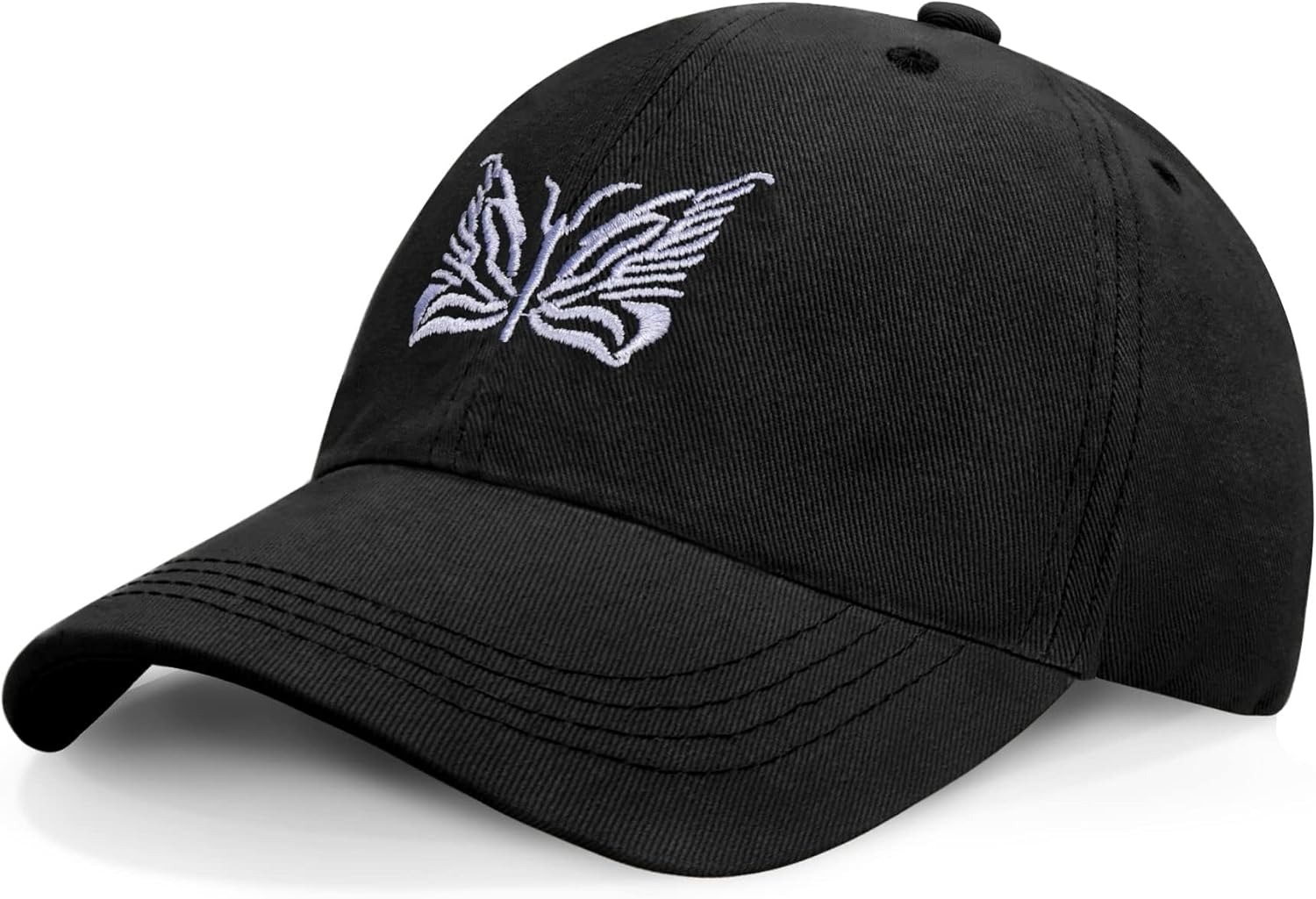 Hebenie Womens Baseball Cap - Butterfly Pattern Ladies Baseball Cap Adjustable Golf Running Hat Outdoor Sports Hat for Women