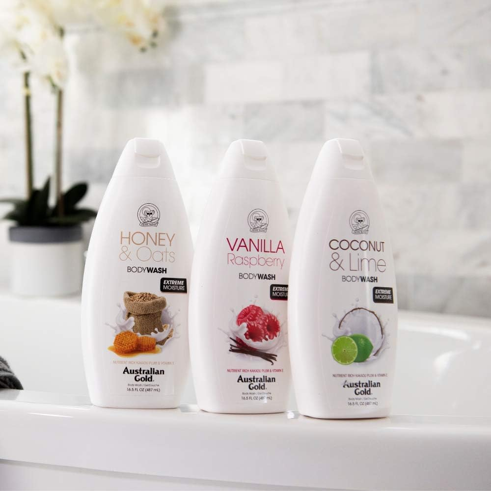 Australian Gold Body Wash, Gentle & Moisturizing with Nutrient Rich Kakadu Plum & Vitamin E, Green Pear, 16.5 Ounce image number 3