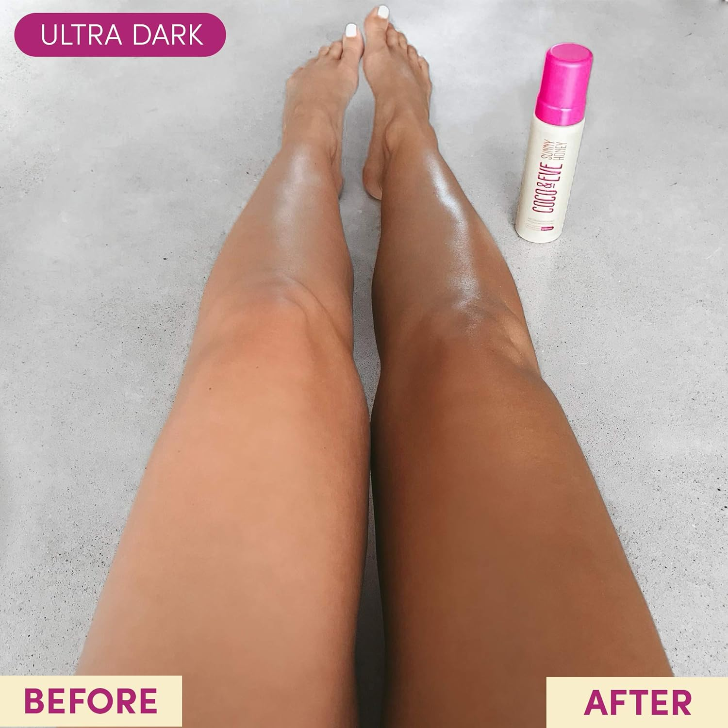 Coco & Eve Sunny Honey Bali Bronzing Deluxe Vegan Kabuki Self Tanner Brush image number 2