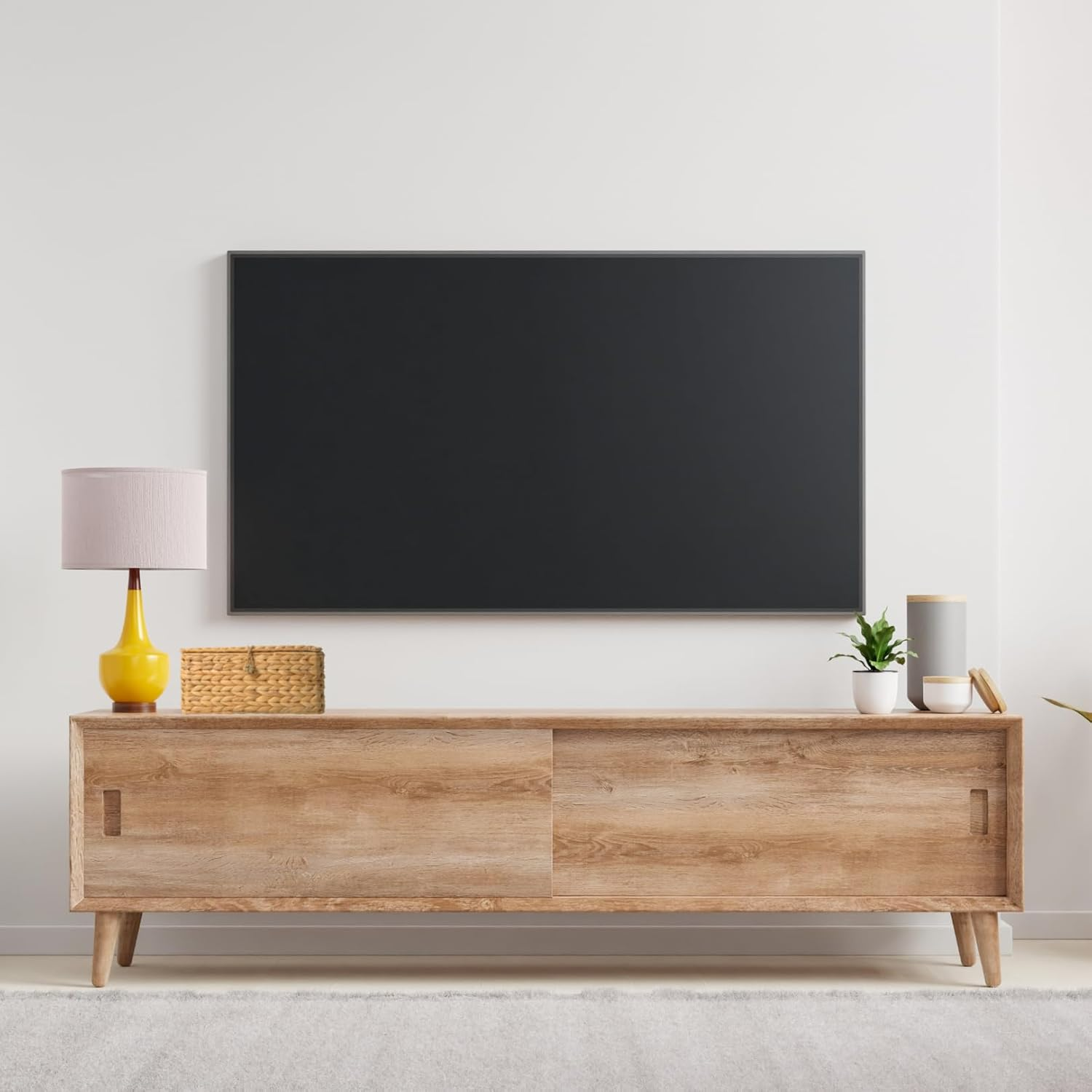 BINH YEN HOME Wicker Cable Management Box with Lid, a Handwoven Water Hyacinth Cords Hider Box for TV, Computer, Router, USB Hub to Hide Cords & Power Strip for Desk, Floor, Office 12.8X5.5X5.5 image number 3