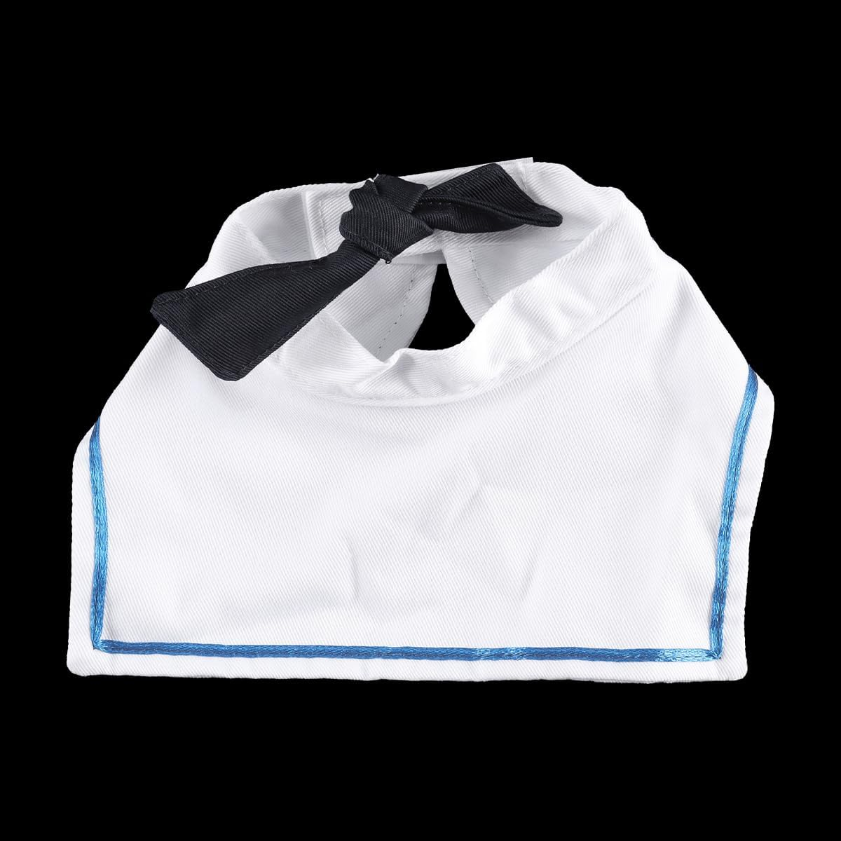 Gorise Adjustable Pet Sailor Outfit for Cats and Dogs &ndash; Navy Collar Maritime Cape, Cute Sailor Costume image number 2