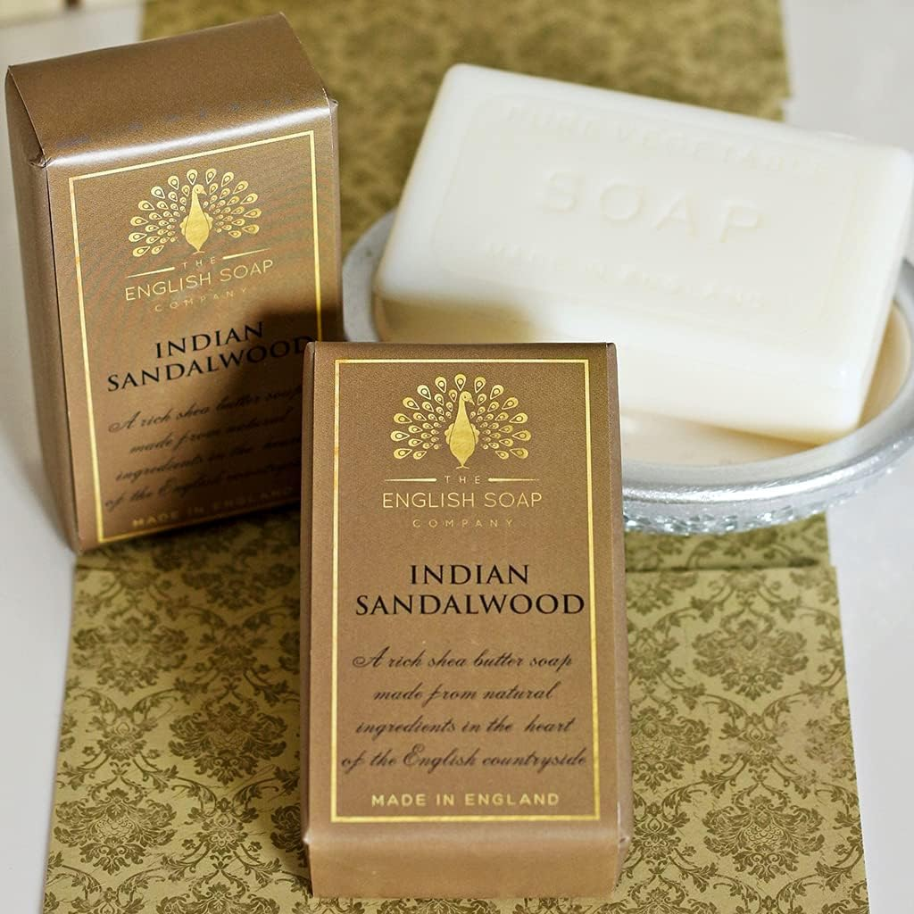 The English Soap Company, Pure Indulgence Indian Sandalwood, Shea Butter Soap, 200G