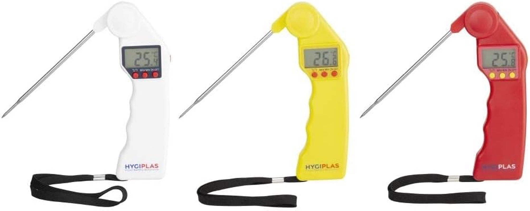 Hygiplas EDLP Easytemp Cooked Meat Colour Coded Thermometer, Yellow image number 4
