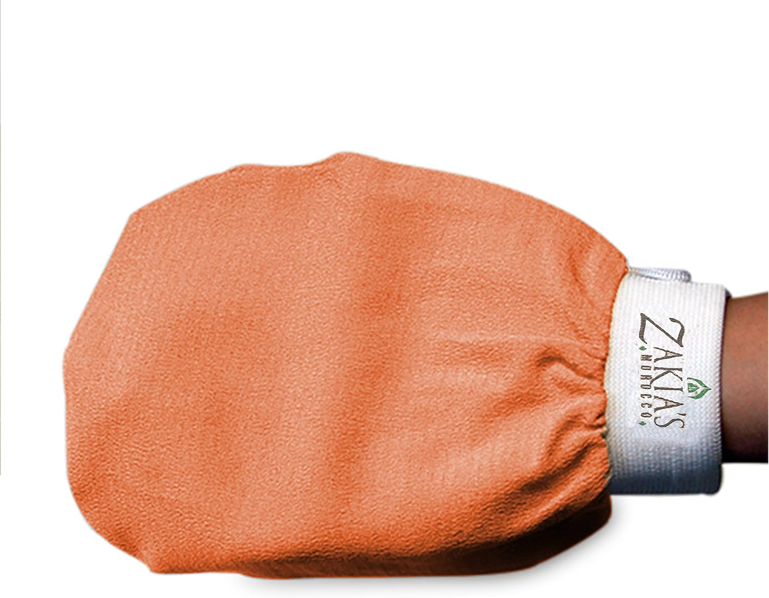 Original Kessa Exfoliating Glove -Value Pack (2Pcs) -Beige - Microdermabrasion at Home Exfoliating Mitts, Removes Unwanted Dead Skin, Dirt and Grime and Keratosis Pilaris. Great for Spray Tan Removal image number 4