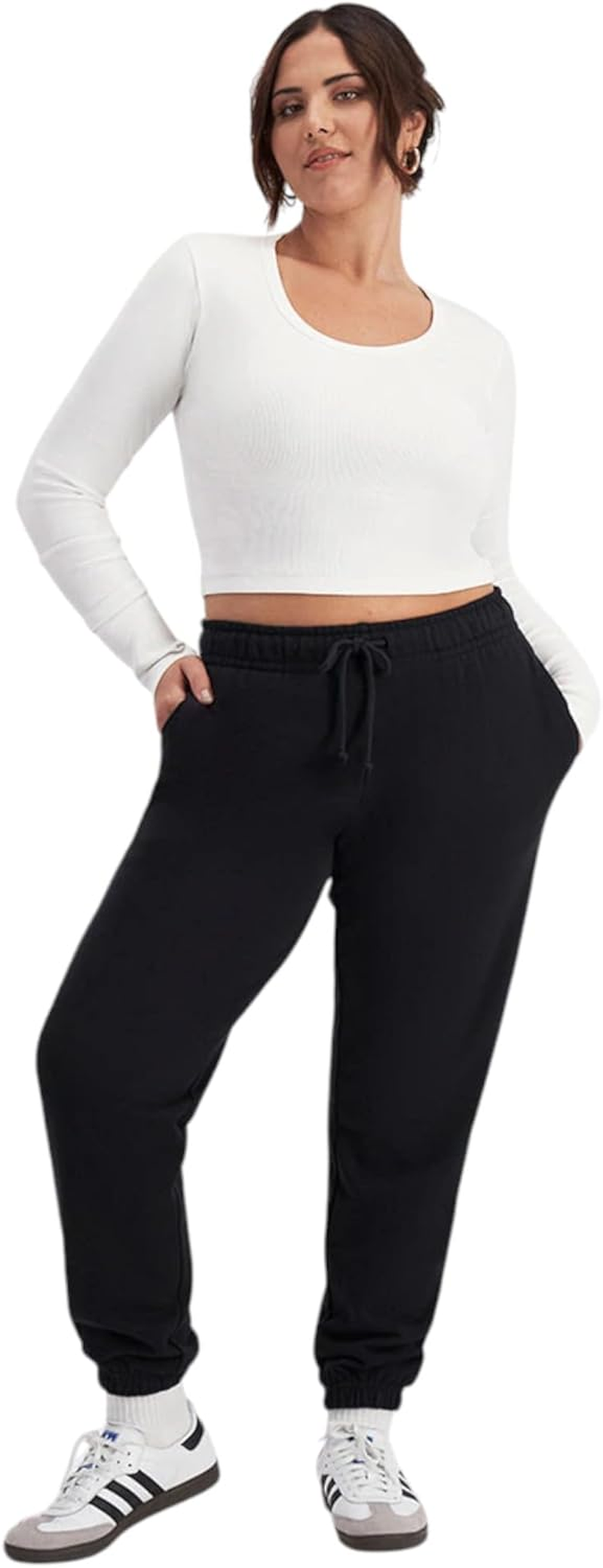 Bonds Womens Sweats Cotton Black Jogger