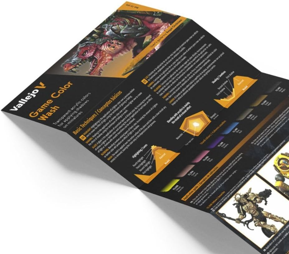 Vallejo Acrylicos S.L. Tabletop Supplies Game Colour Washes 8 Colour Set Modelling Kit,Blue