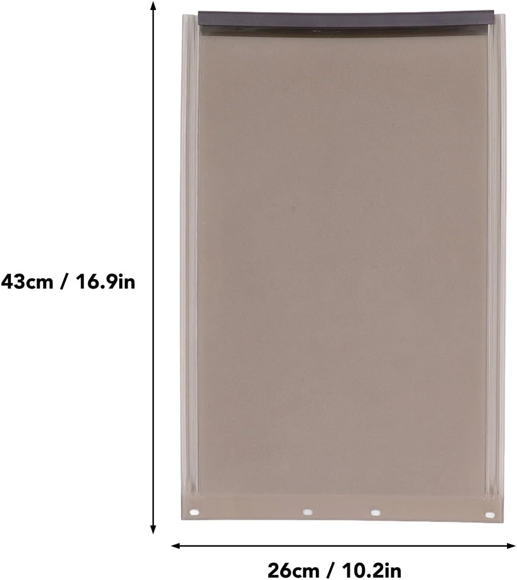 Dog Door Flap, Weather Resistant Translucent Dog Door Replacement Flap, TPU Flexible Dog Cat Door Flap, Pet Door Flap for Aluminum Glass Plastic Pet Door (L Size) image number 5