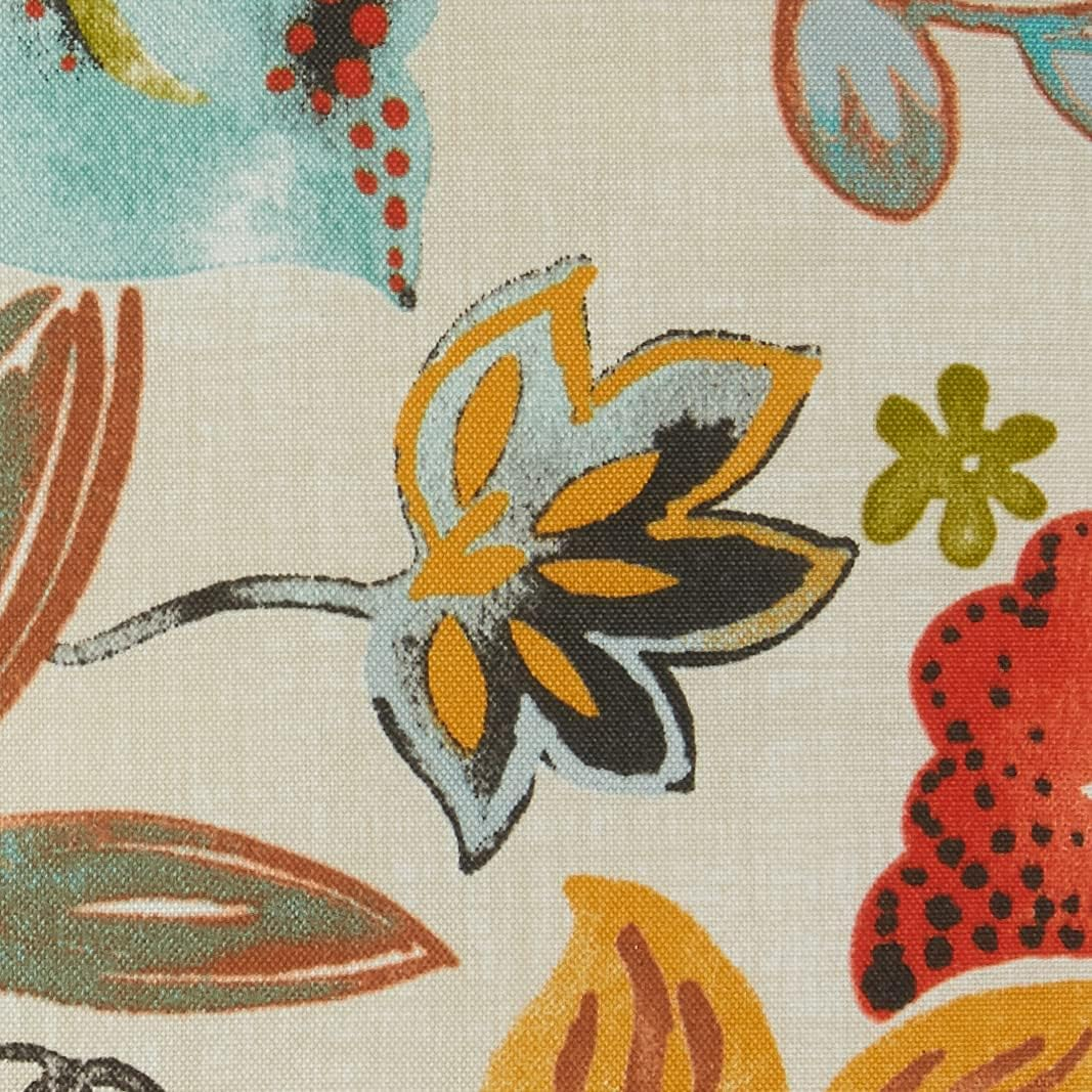 Pillow Perfect Bright Floral Indoor/Outdoor Accent Throw Pillow, Plush Fill, Weather, and Fade Resistant, Large Throw - 18.5" X 18.5", Ivory Alastriste, 2 Count image number 6