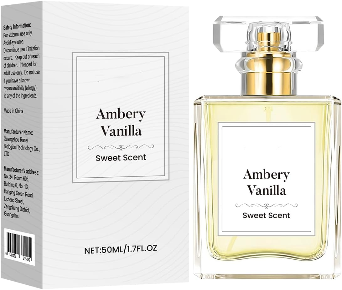 Ambery Vanilla Perfume Spray for Women &ndash; 50ML/1.7FL.OZ Sweet Floral Scent with Jasmine & Sandalwood | Long-Lasting, Alcohol-Free Fragrance image number 4