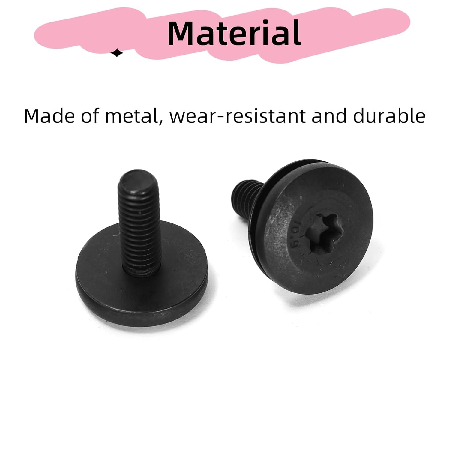 10Pcs Automotive Engine Bay Headlight Bolt Screw Inner Flower OE: 07146959923 Compatible with BMW 1 Series E81 E82 E87 /3 Series E36 E90 E90N E91 E92 Etc image number 5