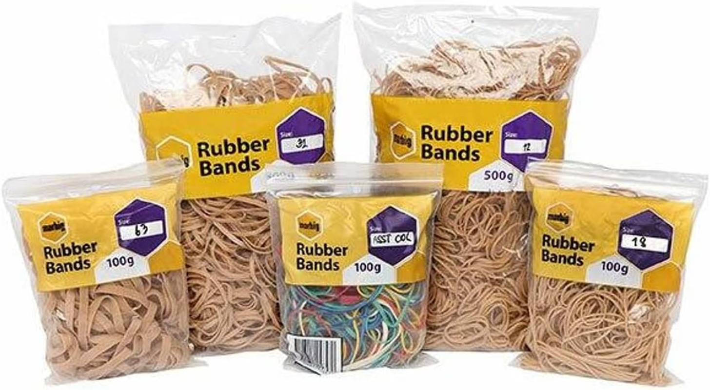 MARBIG(R) 94518100B Rubber Bands No.18 100Gm