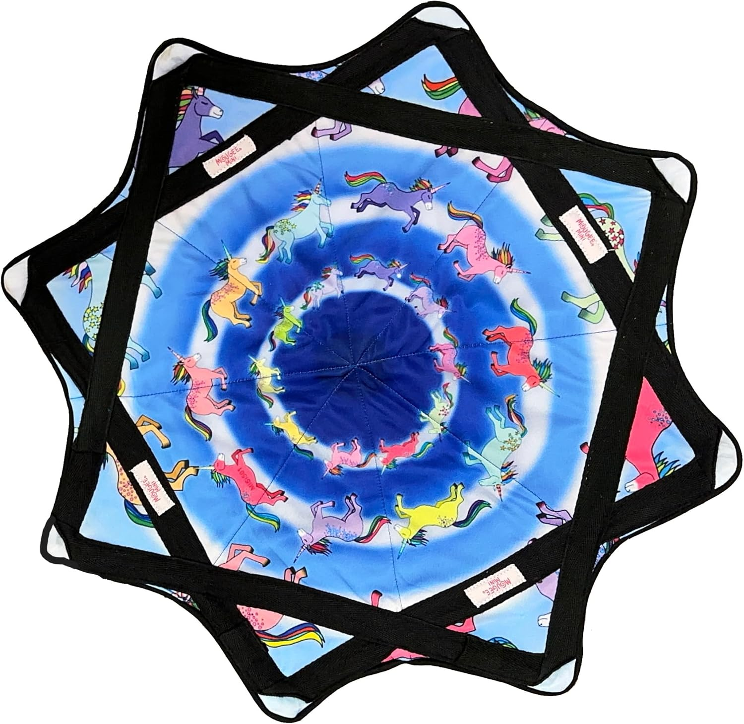 Mougee Mini Star Spinning Cloth - 24" Diameter - Smaller Size for Smaller Hands and Easier Spinning (Unicorns)