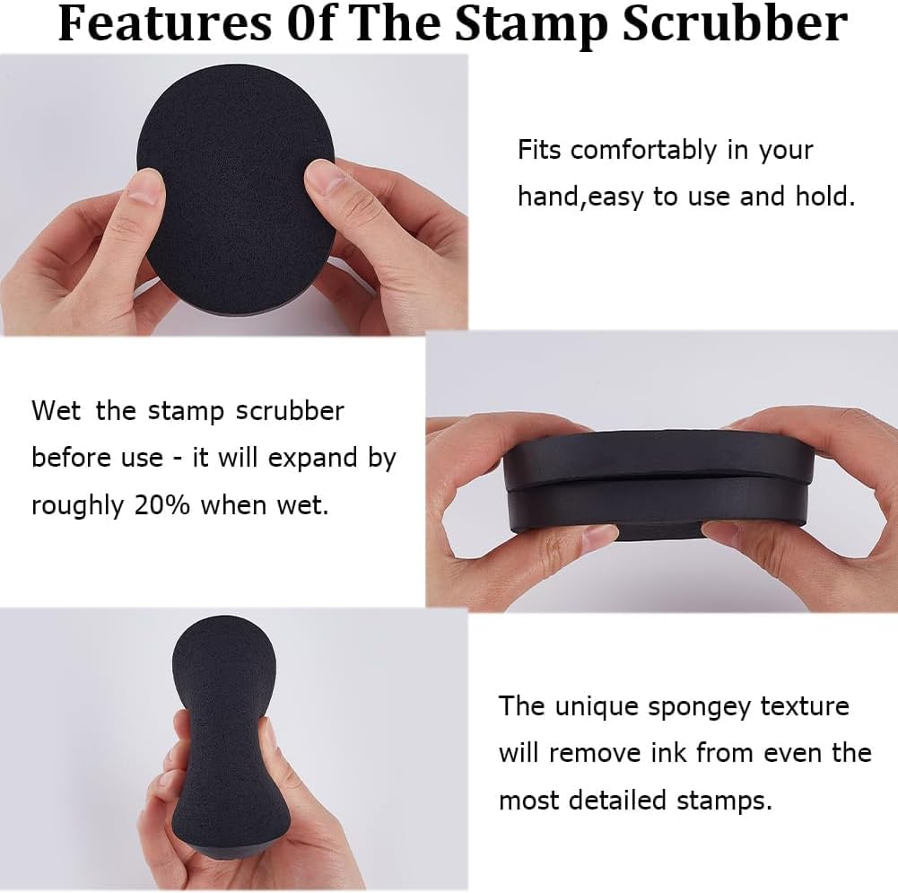 GORGECRAFT Pack of 4 Face Wash Sponges Reusable Sponges for Make-Up Removal Oval Facial Cleansing Sponge Black Makeup Sponges for Foundation Daily Cleaning Gentle Peel image number 2