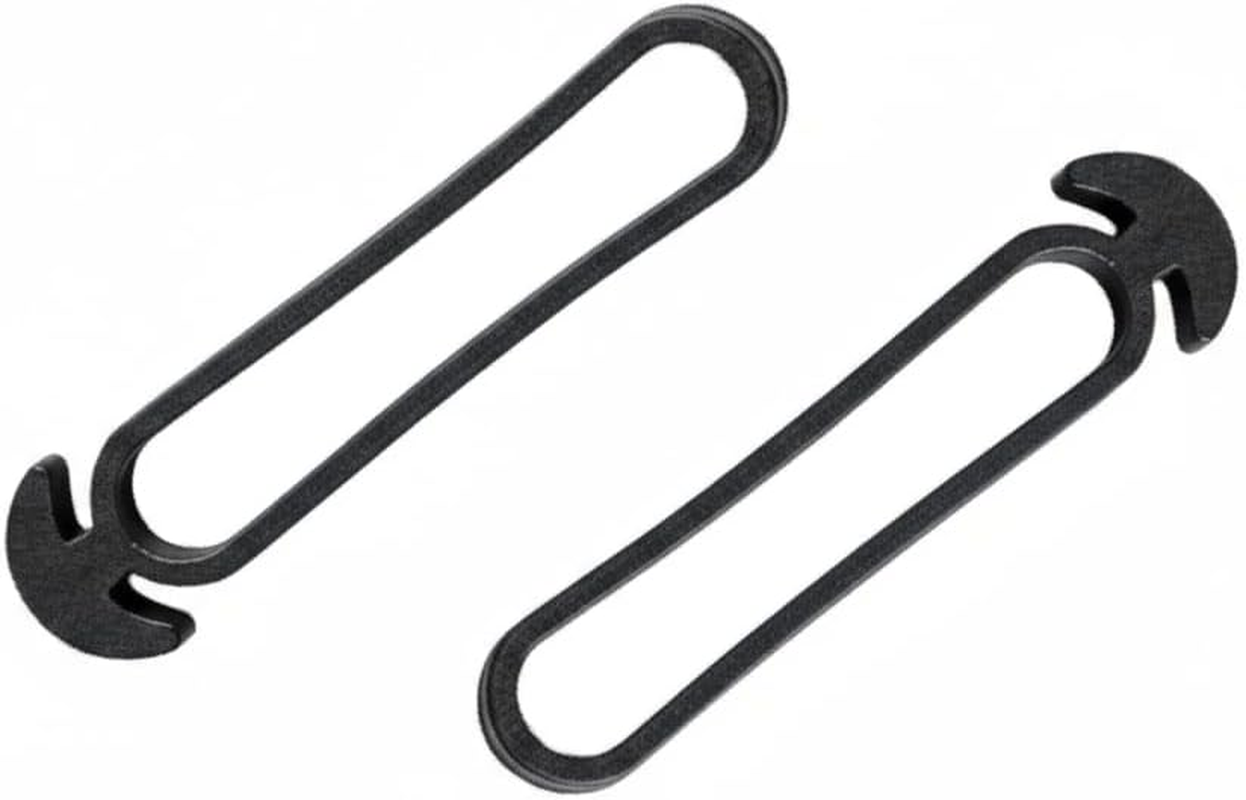 Garden Plant Ties, 50 Pack Soft Rubber Tree Support Clips, Black Reusable Stakes Trellis Fasteners