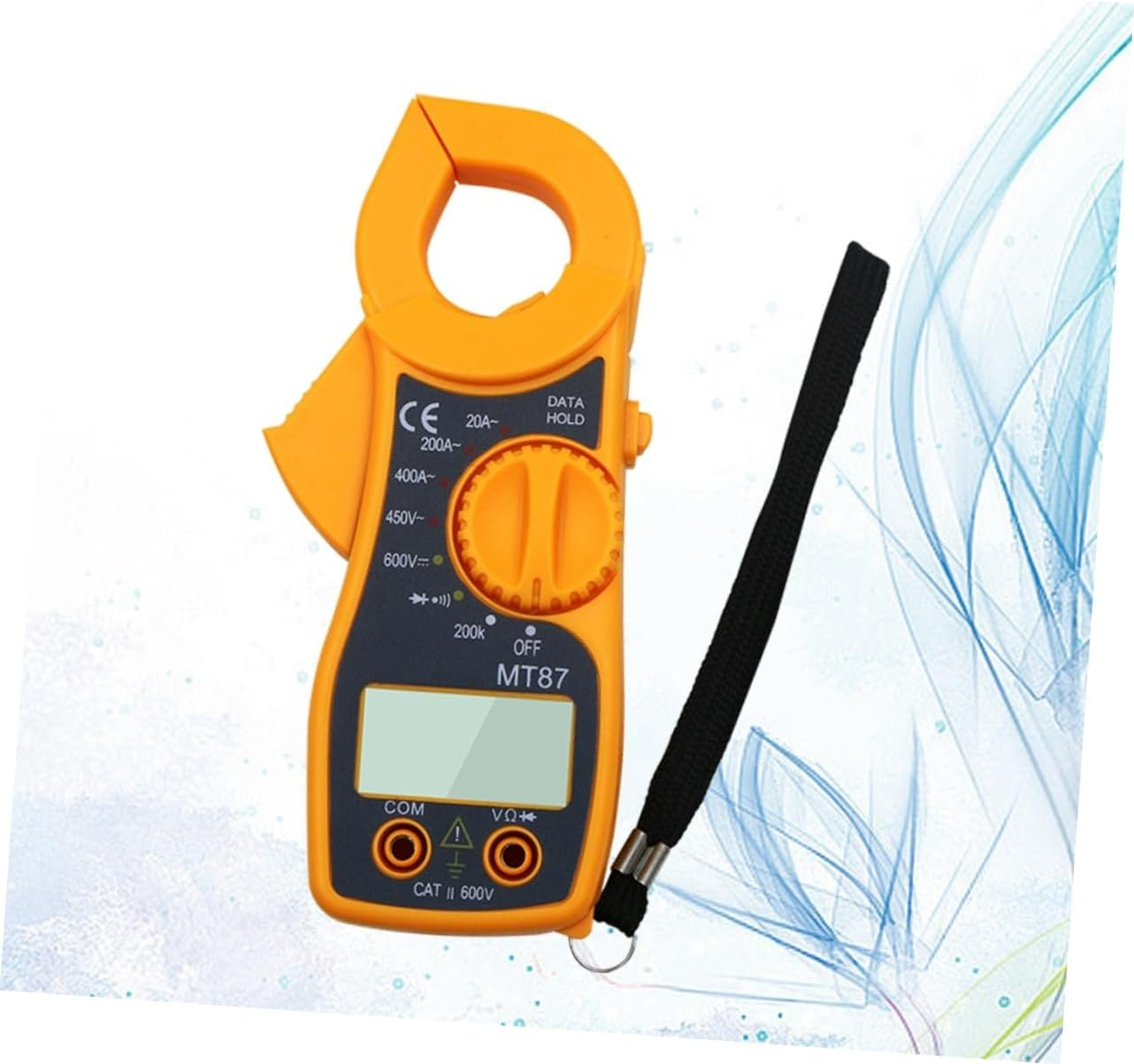 Mt87 Digital Clamp Meter Multimeter with Voltage Current Resistance Measurement Orange Electronic Test Tool for Electrical Maintenance image number 4
