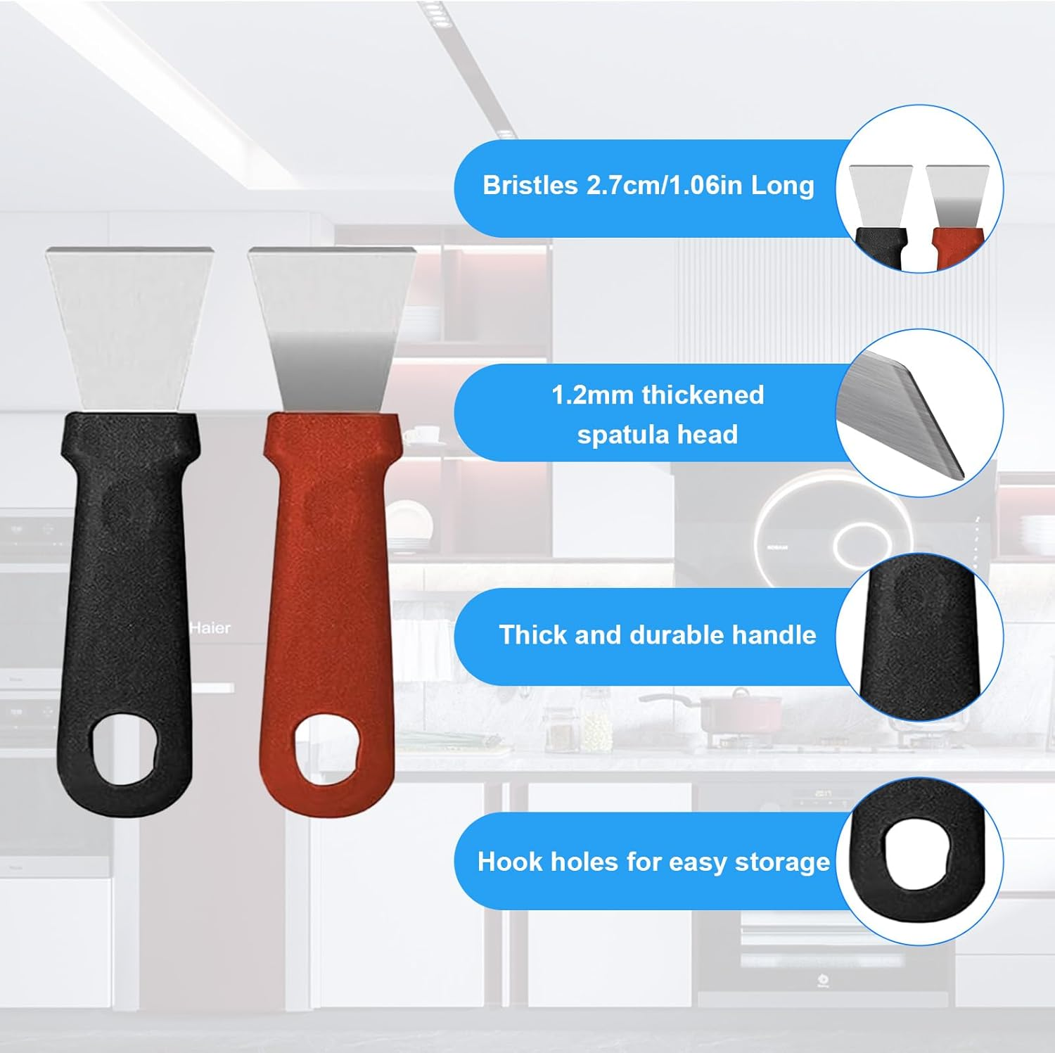 Crevice Cleaning Brush Set - 8 Pcs Multifunctional Cleaning Tools, Hard Bristle Crevice Brushes for Household Use, Bathroom Tiles, Kitchen