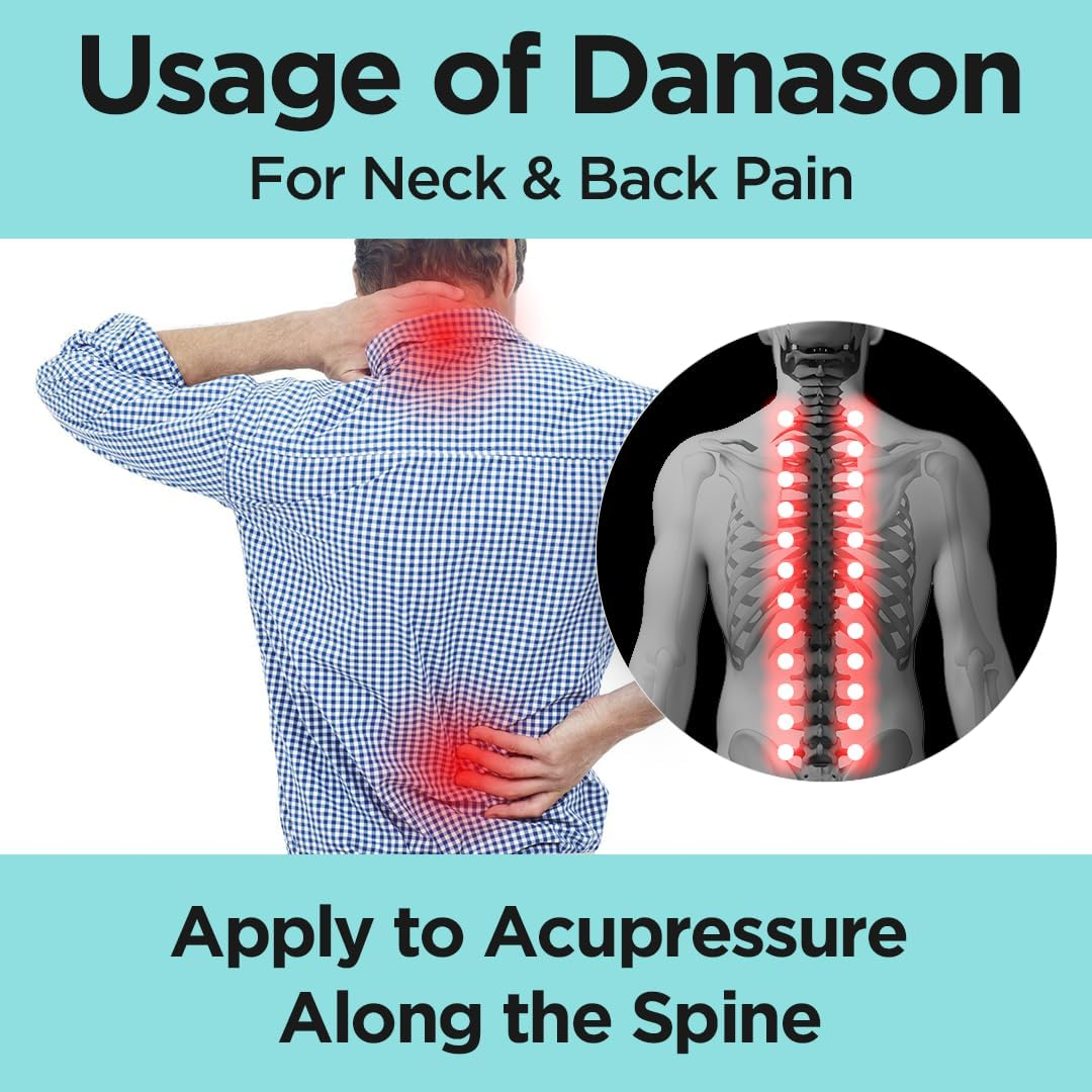 Danason - Self Manual Neck Massager, Suboccipital & Occipital Release Tool, Cervical Trigger Point Device for Neck and Lower Back Pain Relief, Deep Tissue Muscle Release Massage Tool (Pink)