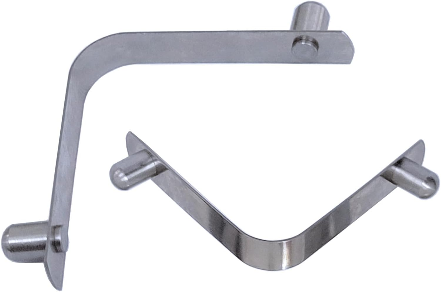 304 Stainless Steel Solid V-Clips Butterfly V Clip for Swimming Pool SPA Brush Leaf Skimmer Net Vacuum Head Mini Jet Vacuum Telescopic Pole Etc (20 Pieces, Double Pin) image number 5