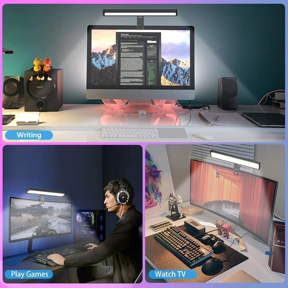 Apexel Video Conference Light with Tripod for Laptop & Computer - Webcam Light for Streaming & Zoom - 3 Color Modes & 10 Brightness Levels for Self Broadcasting & Live Streaming