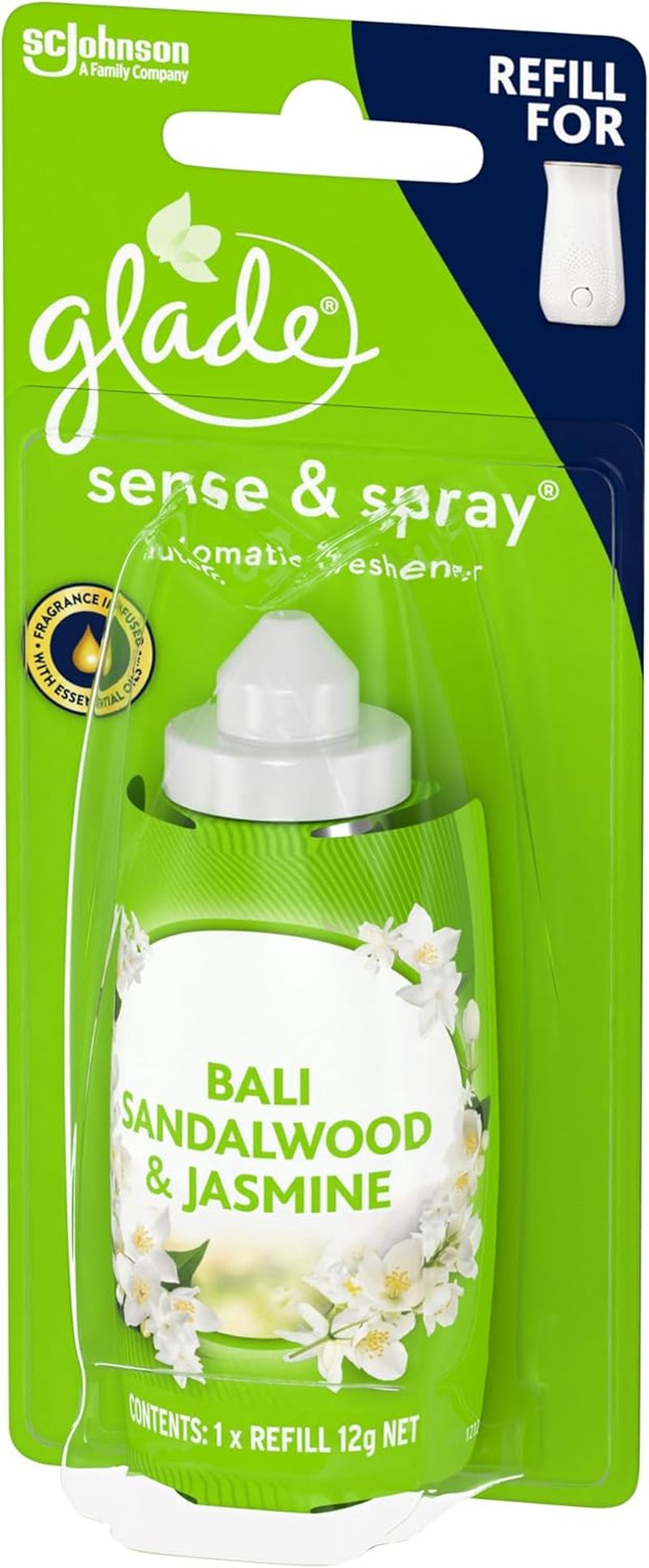 Glade Sense & Spray Automatic Air Freshener Refill Bali Sandalwood & Jasmine 12G image number 2