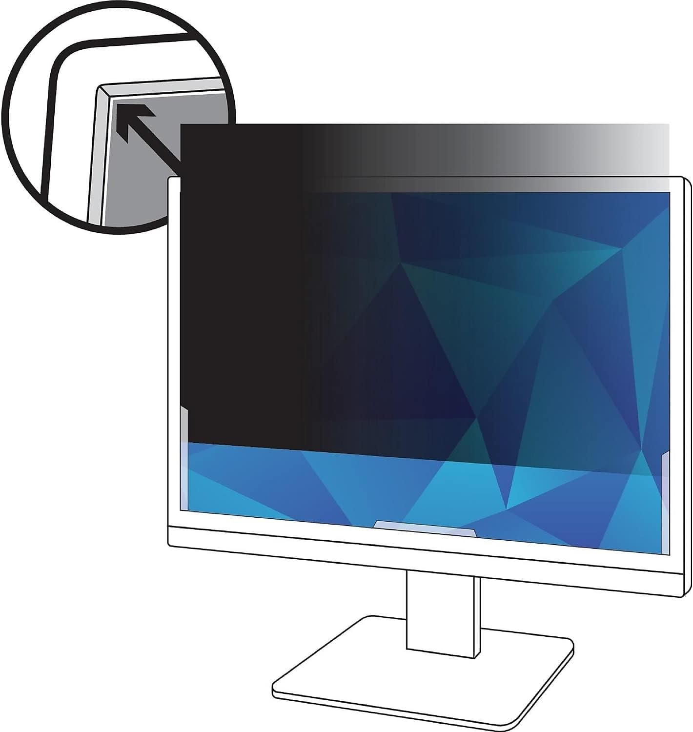 3M Privacy Filter for 25" Widescreen Monitor (PF250W9B)