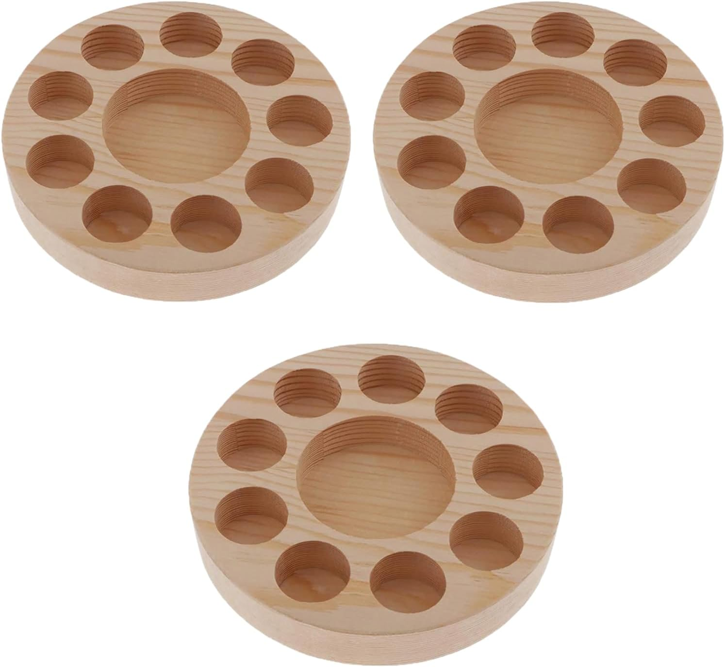 Xixibuy Wooden Essential Oil Kit - Storage Organizer and Travel Display for 30 Bottles with Oil Opener, Stickers, Perfume Test Paper