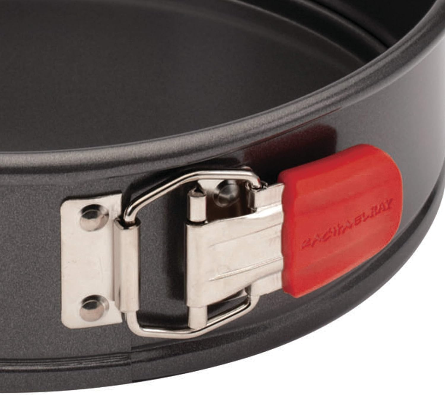 Rachael Ray Oven Lovin' Nonstick Bakeware Springform Cake Pan with Grips - 9 Inch round Cheesecake Pan, Gray image number 6