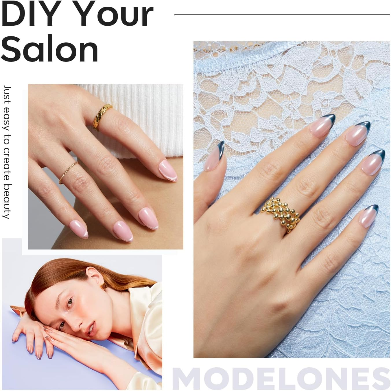 Modelones Short Almond Fake Nail Tips - 510Pcs Gel Tips Pre-Shaped Half Matte Full Cover Clear Acrylic Gel Kit False Press on Nails for Extension DIY Salon 15Sizes - Extra Short Square image number 5