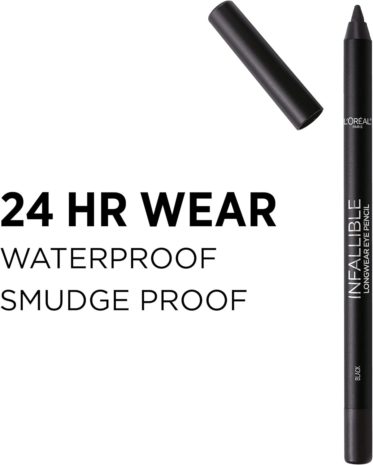 L'Oreal Paris Makeup Infallible Pro-Last Pencil Eyeliner, Waterproof and Smudge-Resistant, Glides on Easily to Create Any Look, Grey, 0.042 Oz. image number 2