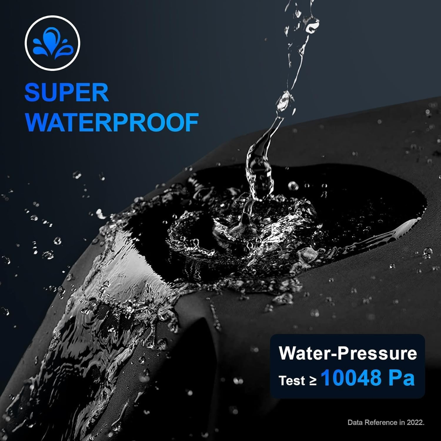 Zettum Pack of 4 Tyre Covers for Total Wheel Diameter 33-35 Inch (83-88 Cm), Wheel Cover 600D Oxford PU Coating Heavy Duty & Waterproof Replacement Wheel Covers for Vehicle, SUV, Van, MPV image number 3