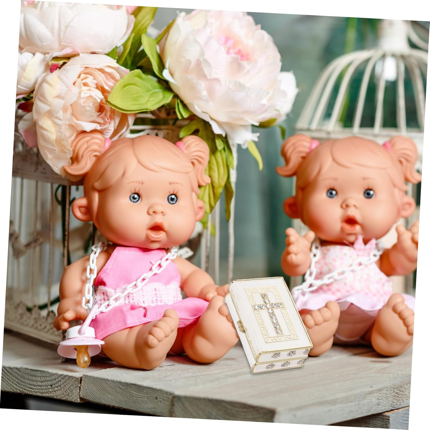 Book-Shaped Jewelry Storage Box Elegant Keepsake Case for Keys Jewelry Items Unique Decorative Cross Design for Home Decor and Organizing image number 4