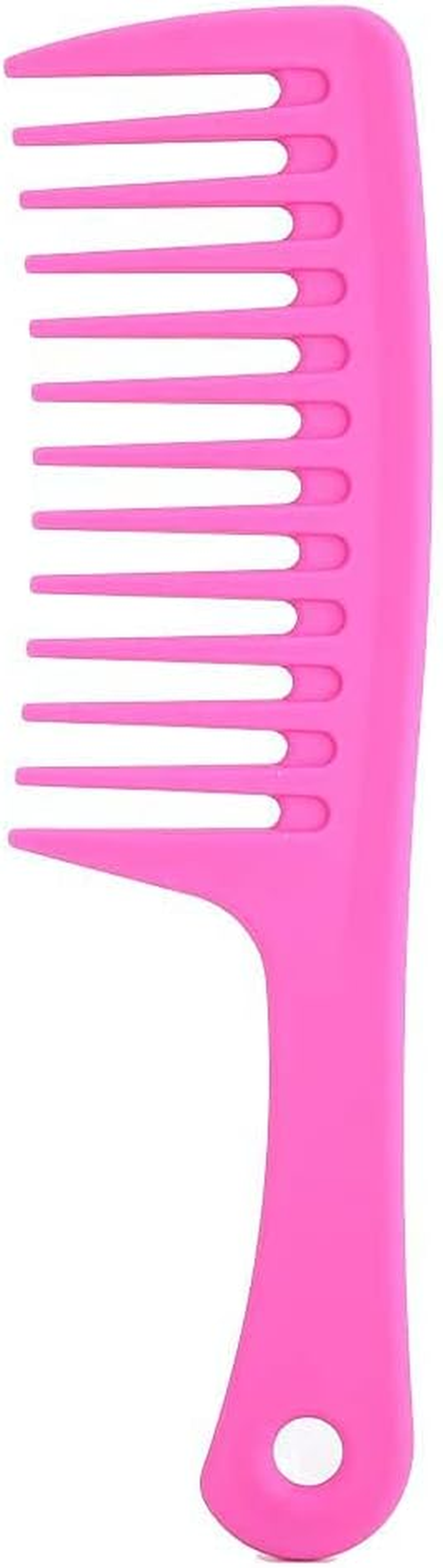 3 Colors Wide Tooth Comb Straight Handle anti Static Curly Hair Styling Tool image number 3