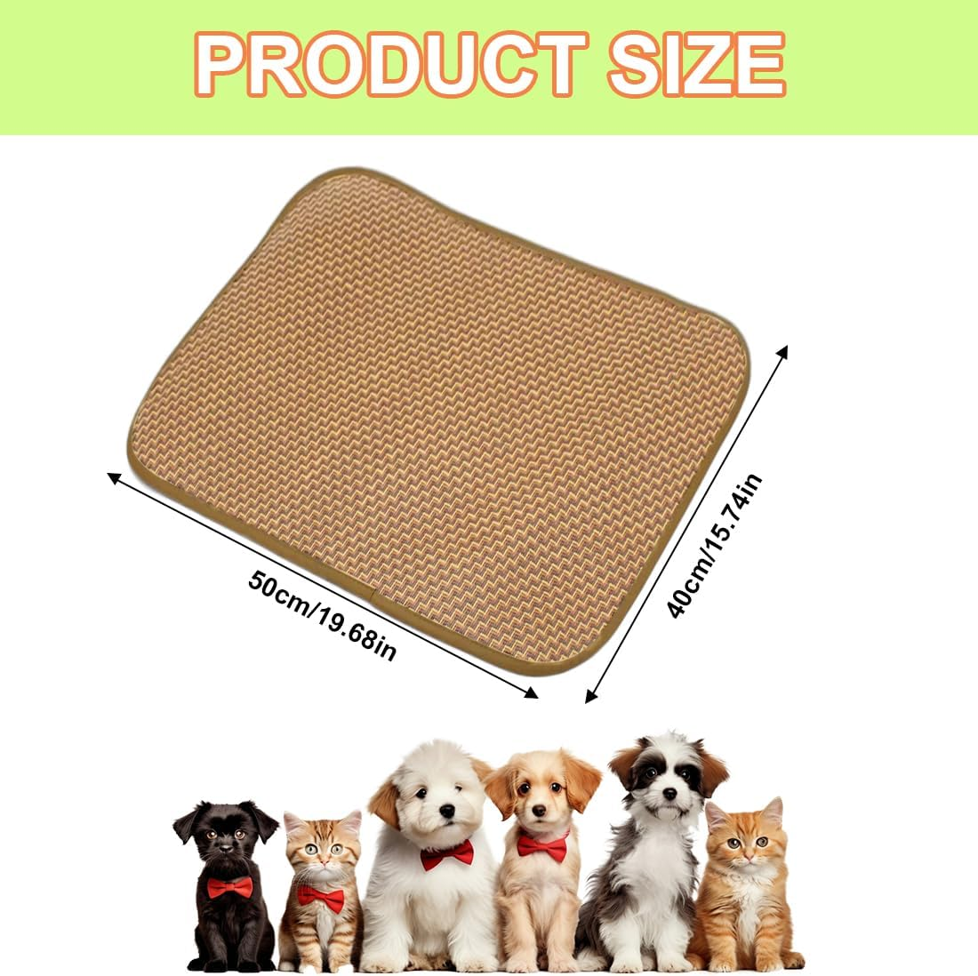 Sisal Carpet Cat Scratching Board Wall Scratching Board Wall Cat Scratching Board Scratching Mat for Protects Carpets and Sofas for Protects Carpets and Sofas (50 X 40 Cm) image number 5