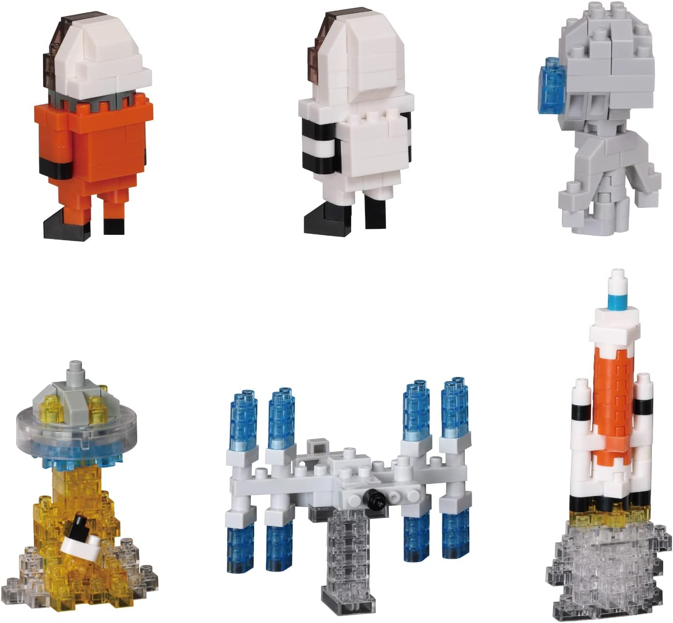 Kawada NBMC_58S Nanoblock Mini Nano Space Collection (Box) 1 Box = 6 Pieces, Total of 6 Types image number 2