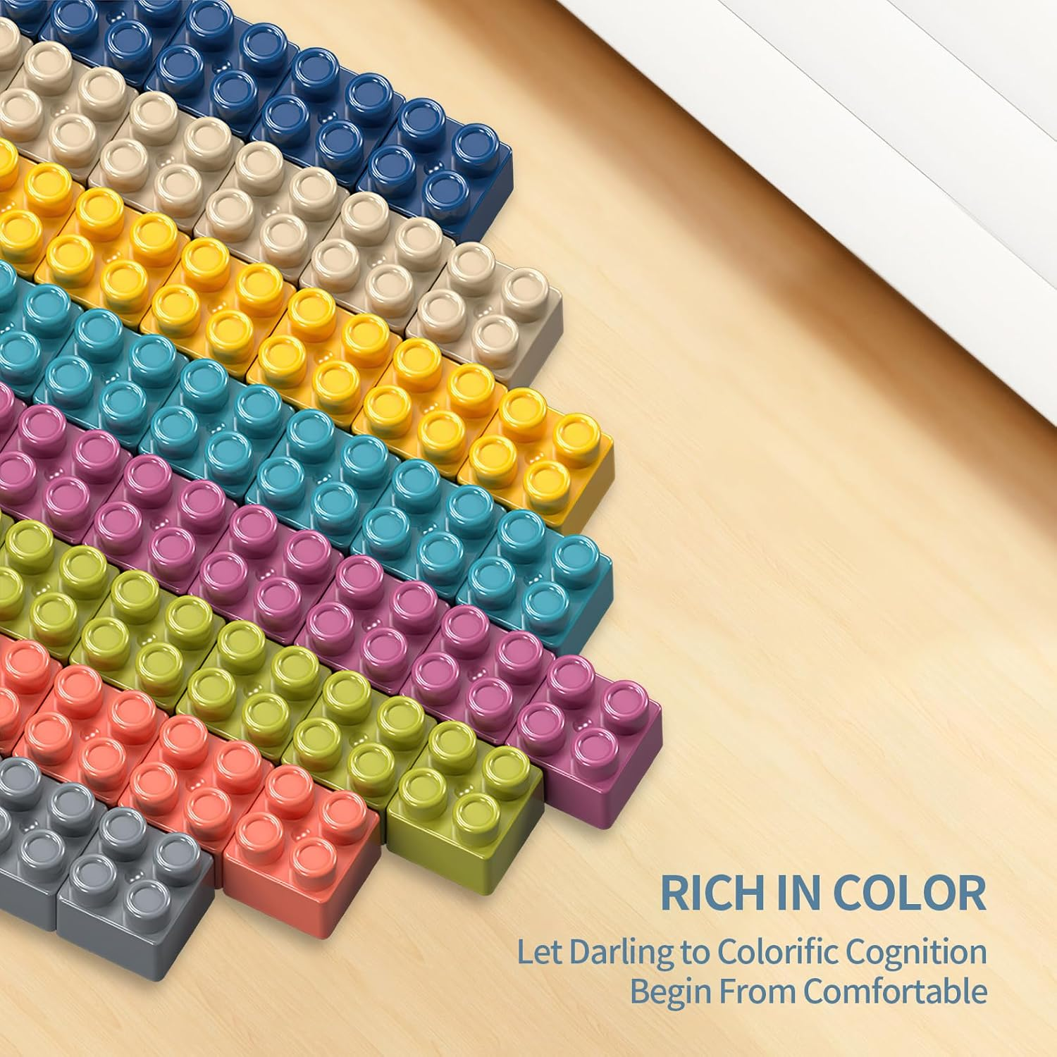 Oolong 300 Pcs Building Blocks,Building & Construction Toys,Educational  Blocks, with Torage Box,Suitable for All Children Intelligence Development Brain Stimulation,Parent-Child Interaction Toys image number 5