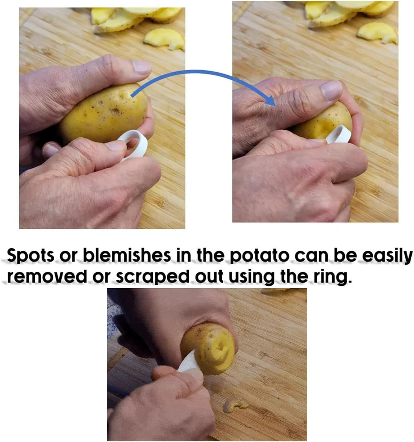 Spiral Potato Cutter | Kitchen Spiral Cutter for Veggies,Manual Tool Rotating Cooking Gadgets for Snacks Making Meal Prep Home Restaurant Picnic image number 3