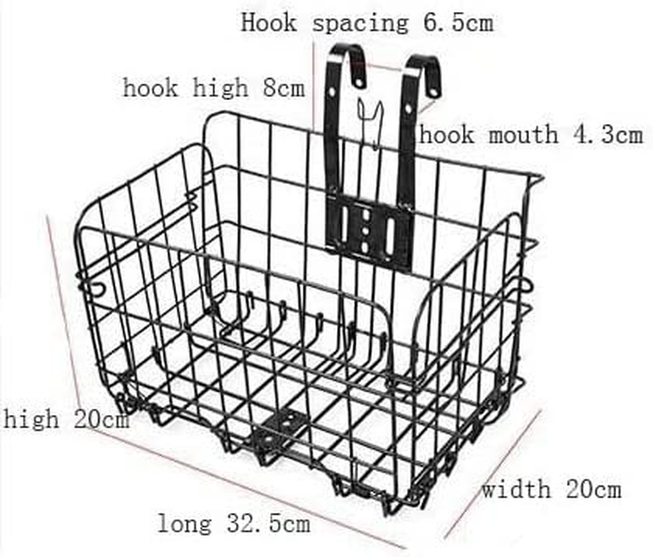 Lift-Off Front Bike Basket with Handles - Rust Proof Easy Installation on Front Handlebar - Bike Basket image number 3